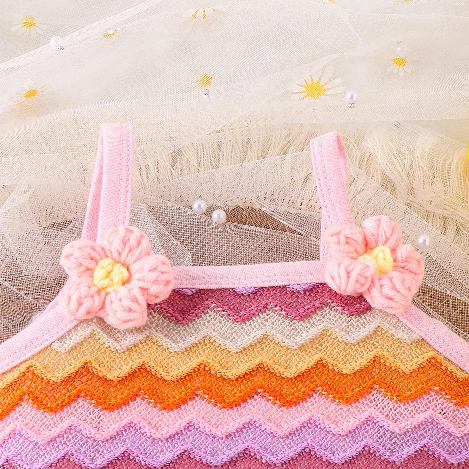 Baby Girl Colorful Striped 2 Pcs Set