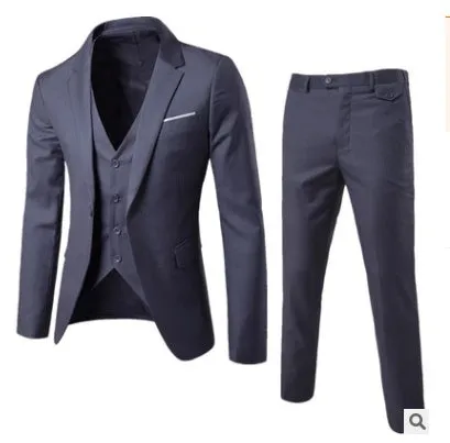 Men’s Plus Size Classic Formal Suit – Sleek 2-Piece Set