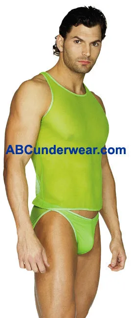Sheer Neon Tank Top