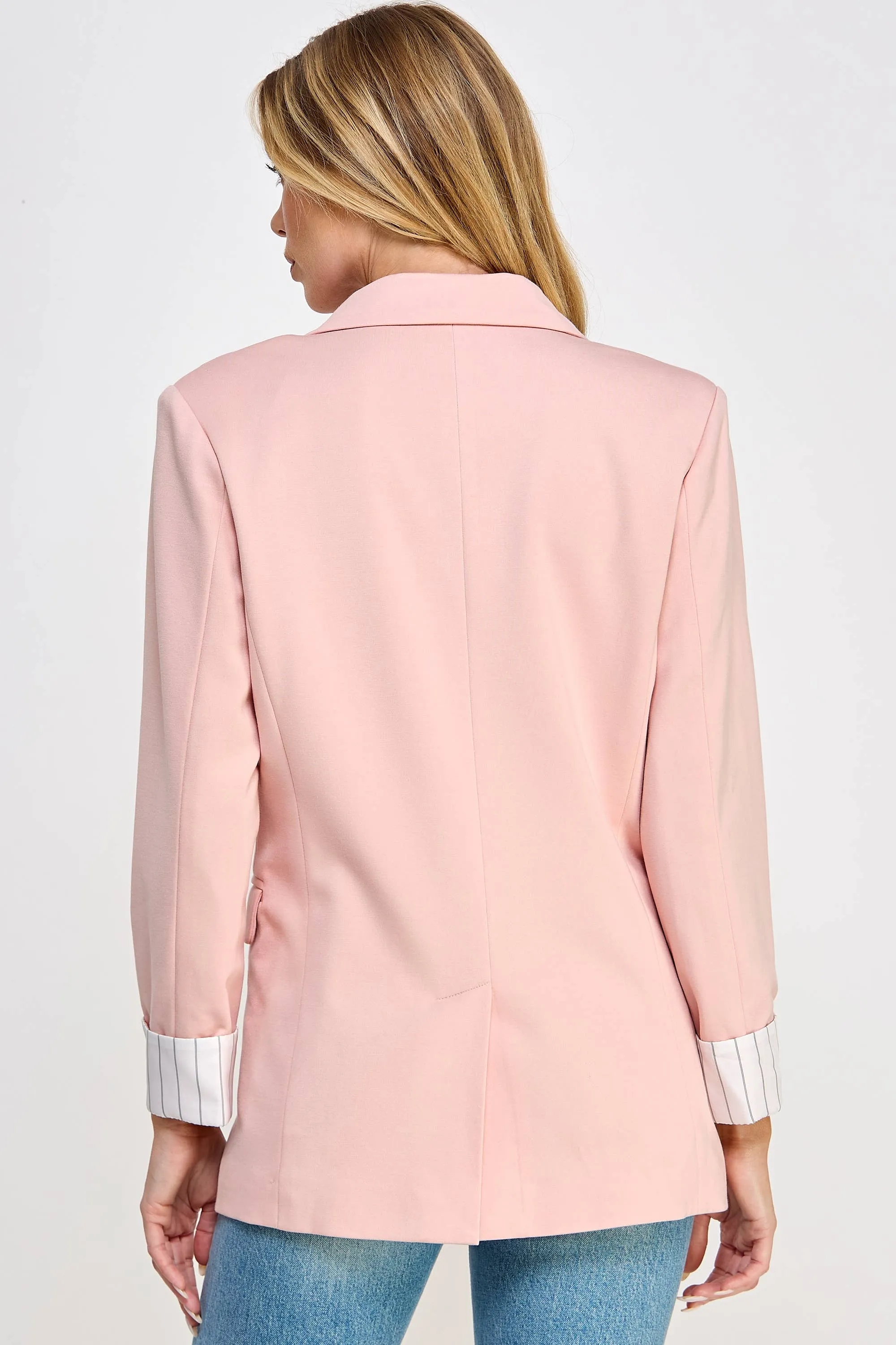 STRIPED CUFFS  BLAZER